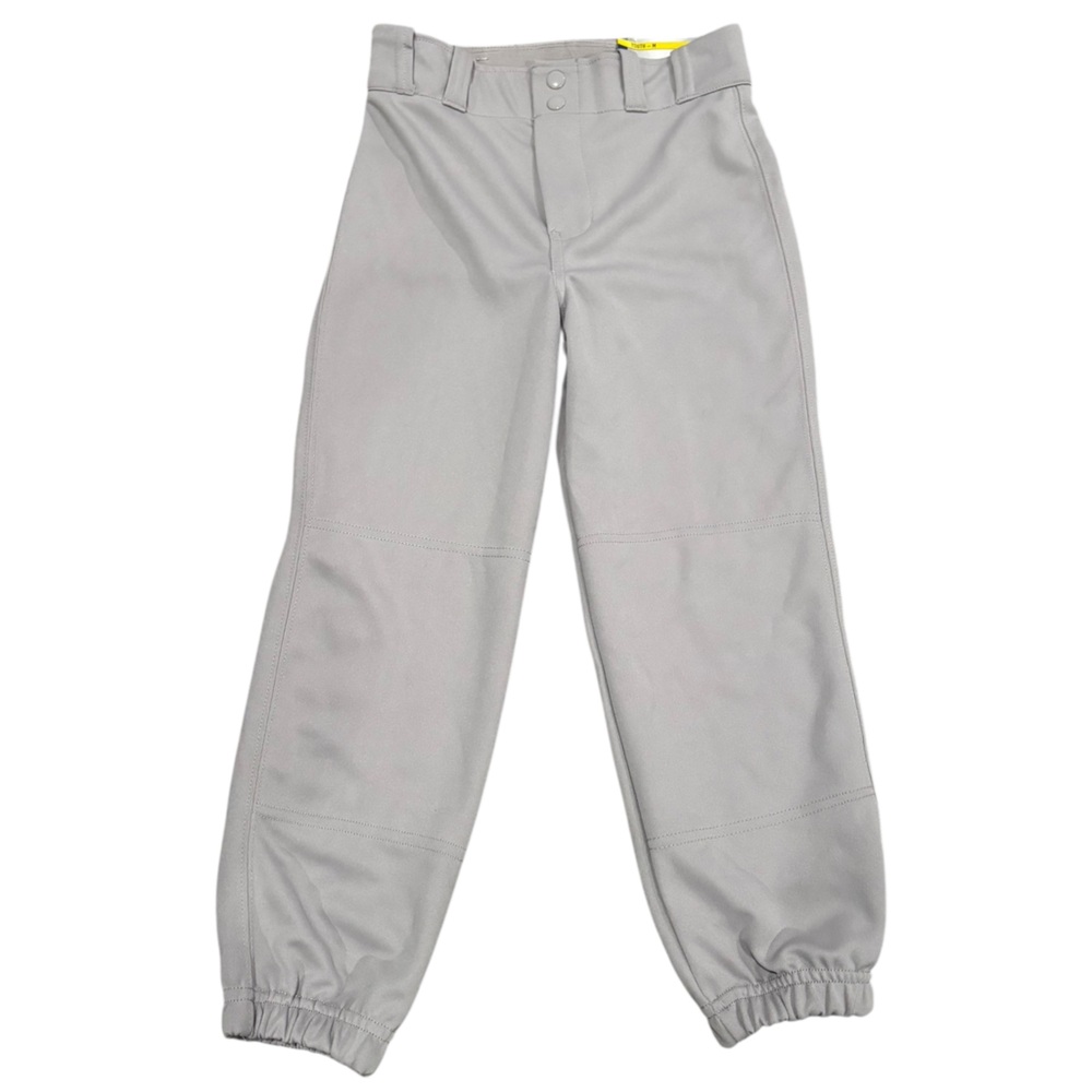 NWT Champro Sports Youth Boys Gray Baseball Pants w/ Elastic Bottoms-size Med